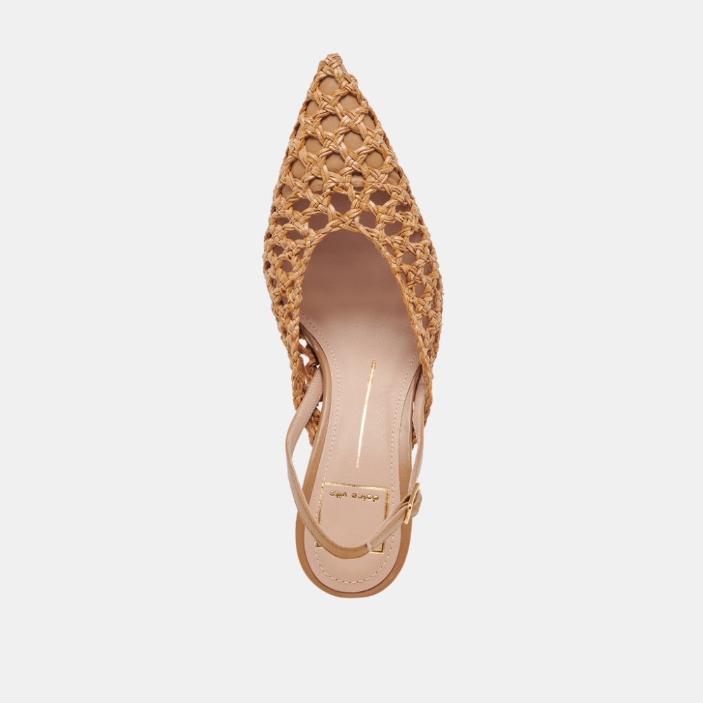 Dolce Vita Gloria Heels Natural Woven