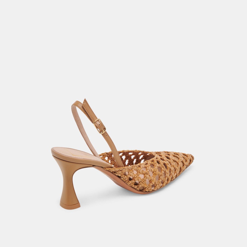 Dolce Vita Gloria Heels Natural Woven