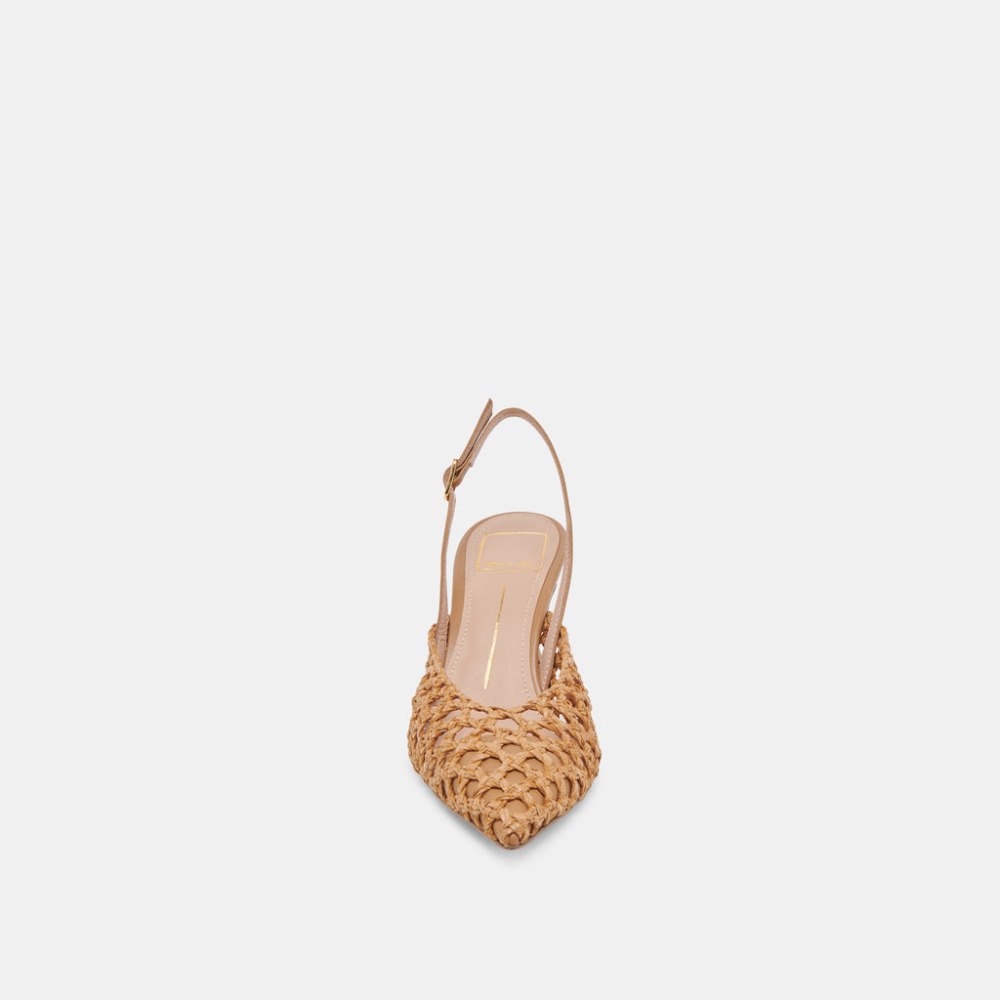 Dolce Vita Gloria Heels Natural Woven