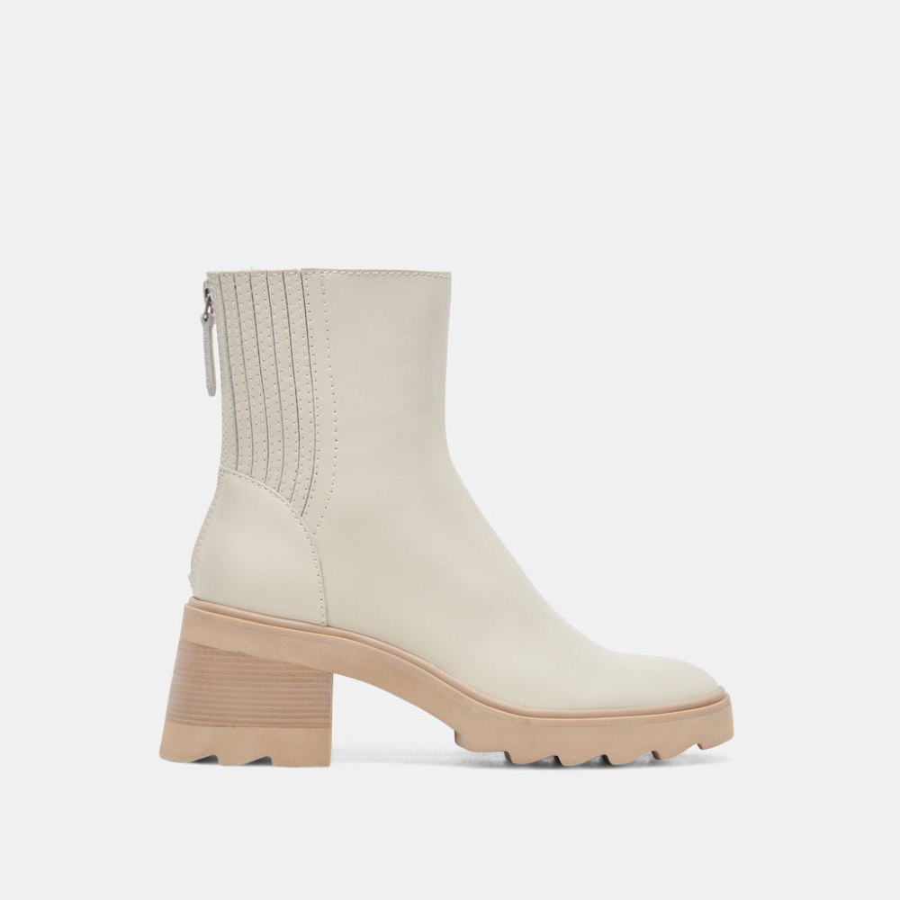 Dolce Vita Martey H2o Wide Boots Ivory Leather
