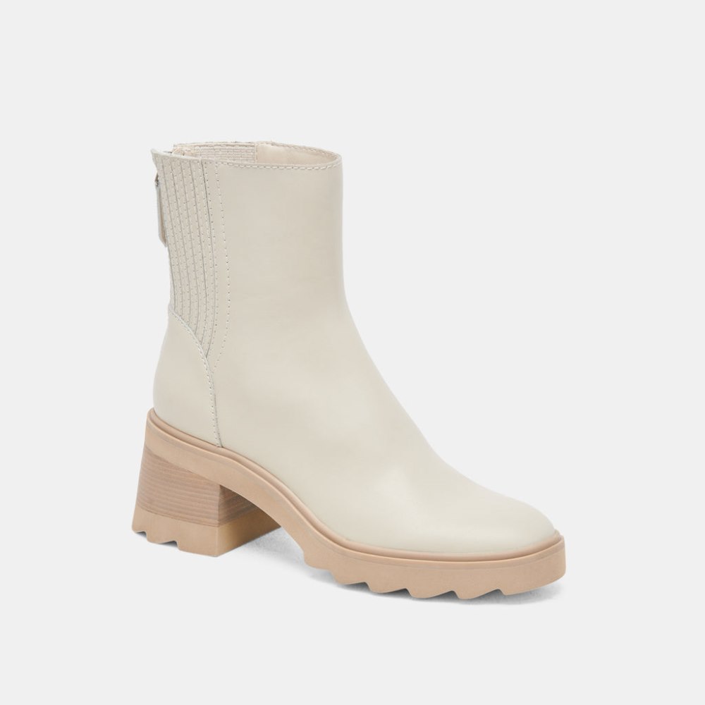 Dolce Vita Martey H2o Wide Boots Ivory Leather