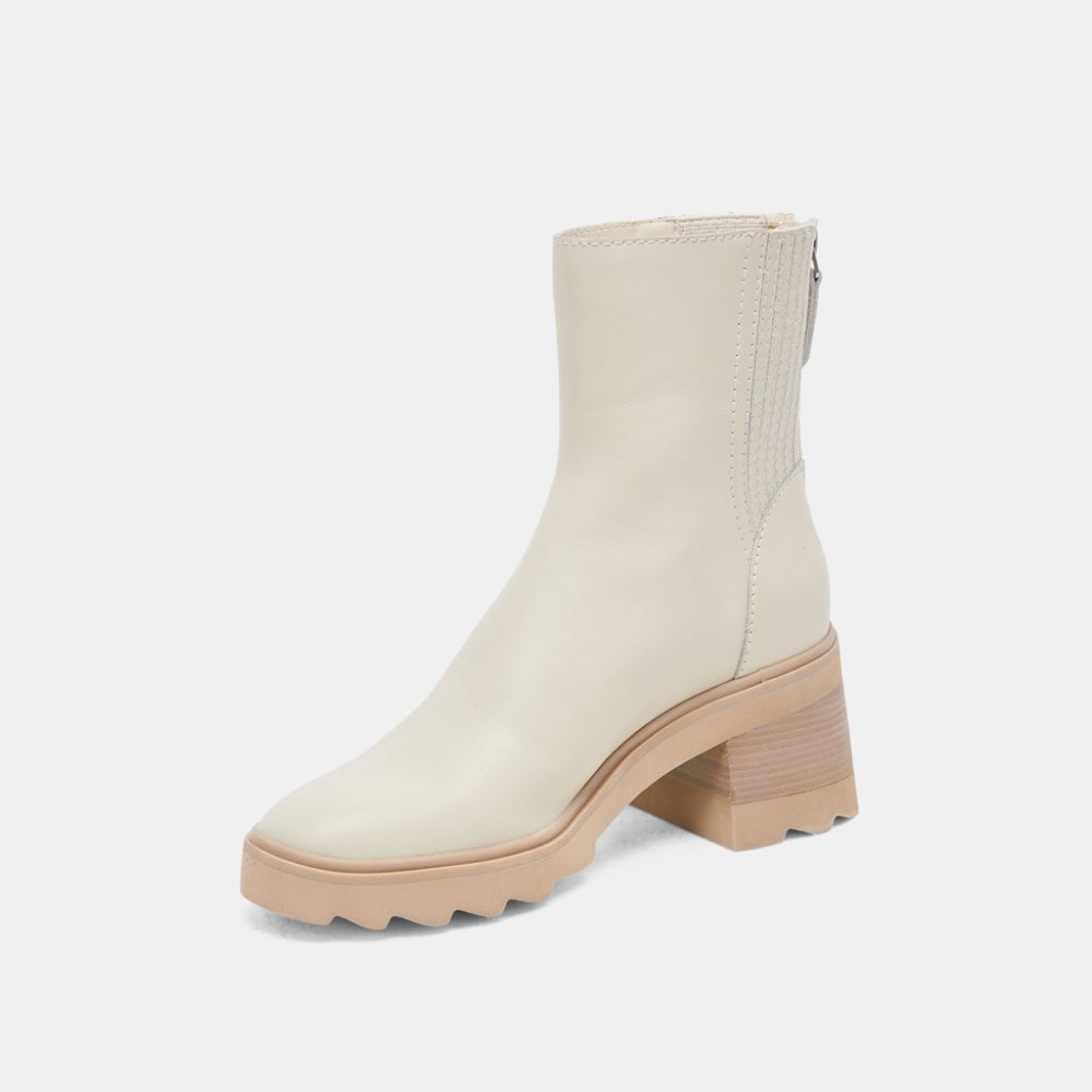 Dolce Vita Martey H2o Wide Boots Ivory Leather