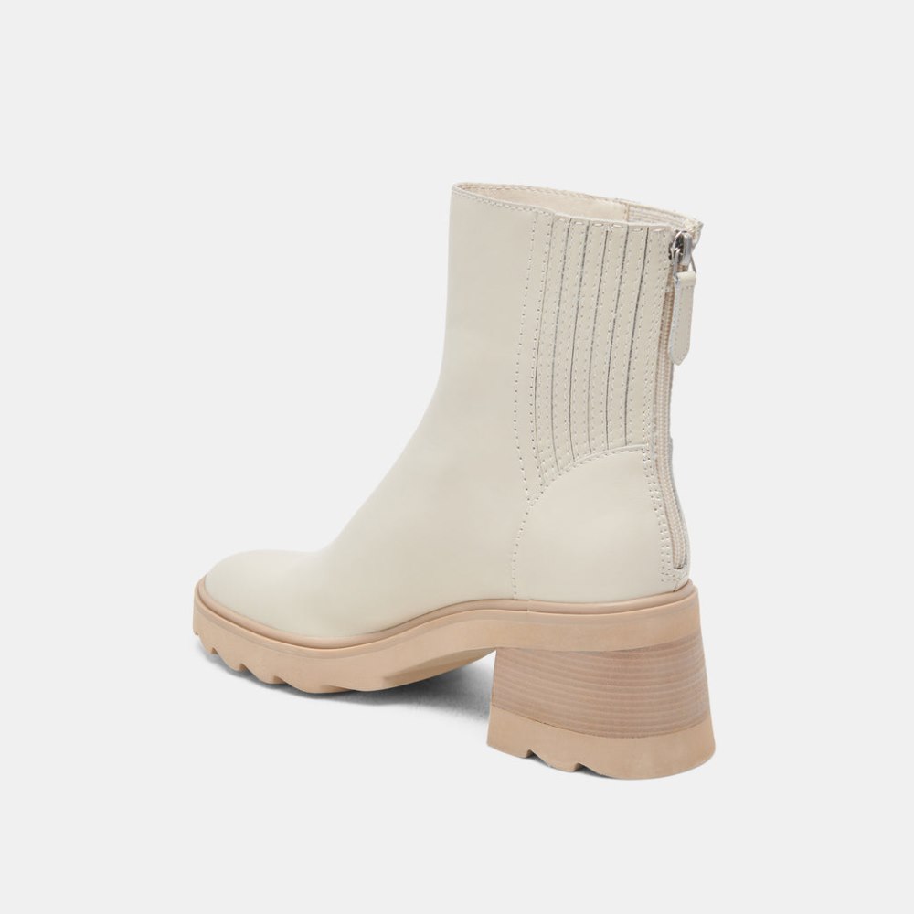 Dolce Vita Martey H2o Wide Boots Ivory Leather