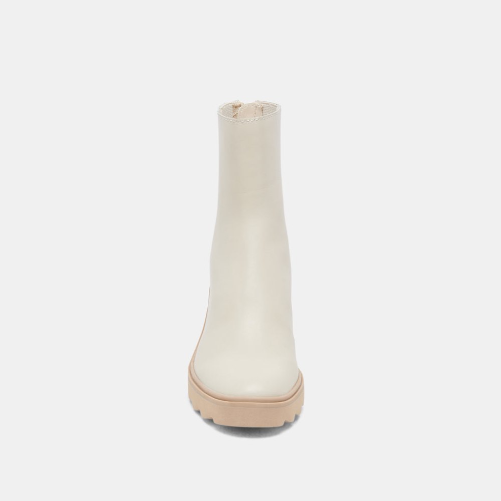 Dolce Vita Martey H2o Wide Boots Ivory Leather
