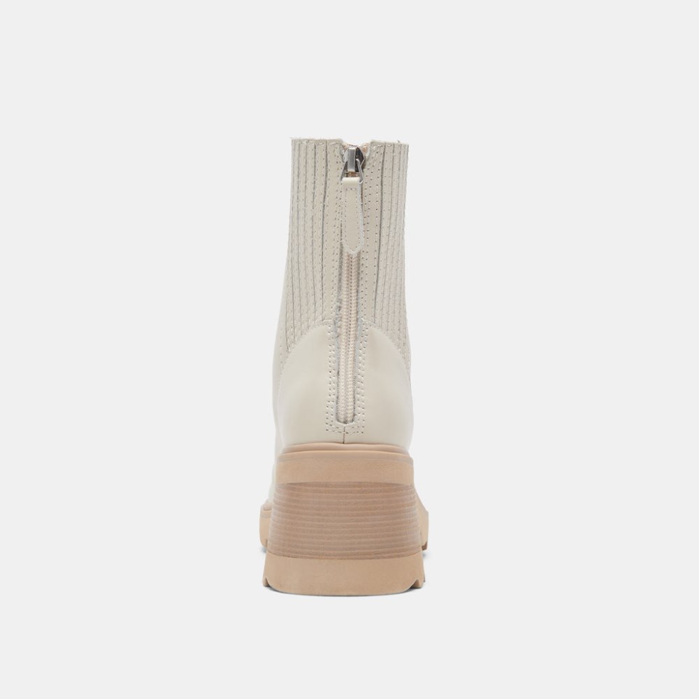 Dolce Vita Martey H2o Wide Boots Ivory Leather