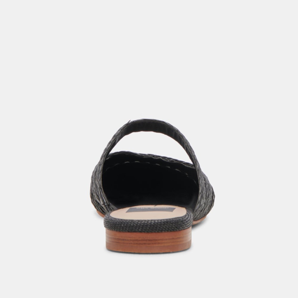 Dolce Vita Kaline Flats Onyx Raffia