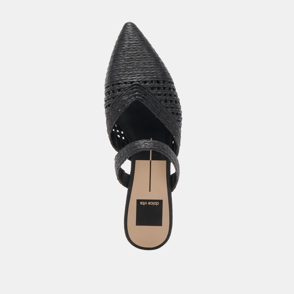 Dolce Vita Kaline Flats Onyx Raffia