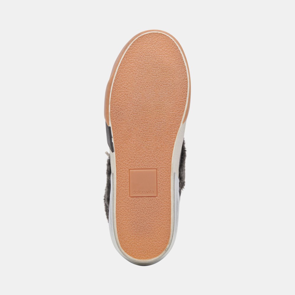 Dolce Vita Zilvia Plush Sneakers Anthracite Suede