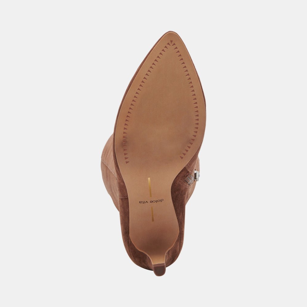 Dolce Vita Haze Wide Calf Boots Cocoa Suede