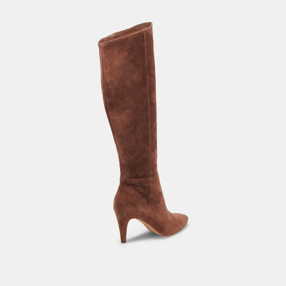 Dolce Vita Haze Wide Calf Boots Cocoa Suede