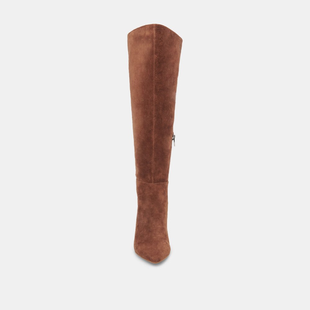 Dolce Vita Haze Wide Calf Boots Cocoa Suede