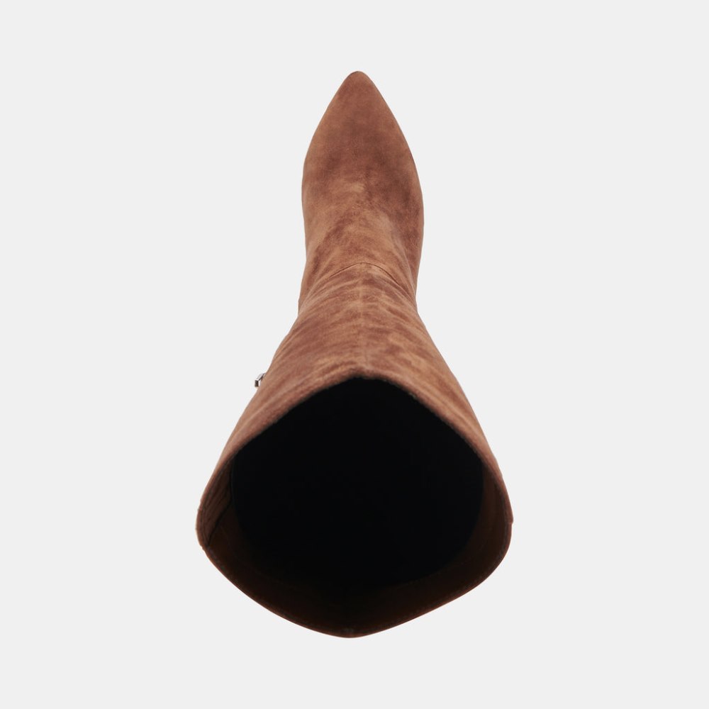Dolce Vita Haze Wide Calf Boots Cocoa Suede