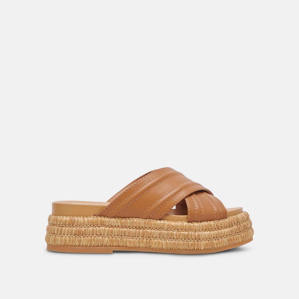 Dolce Vita Weslee Sandals Tan Leather