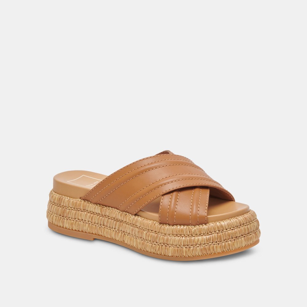 Dolce Vita Weslee Sandals Tan Leather