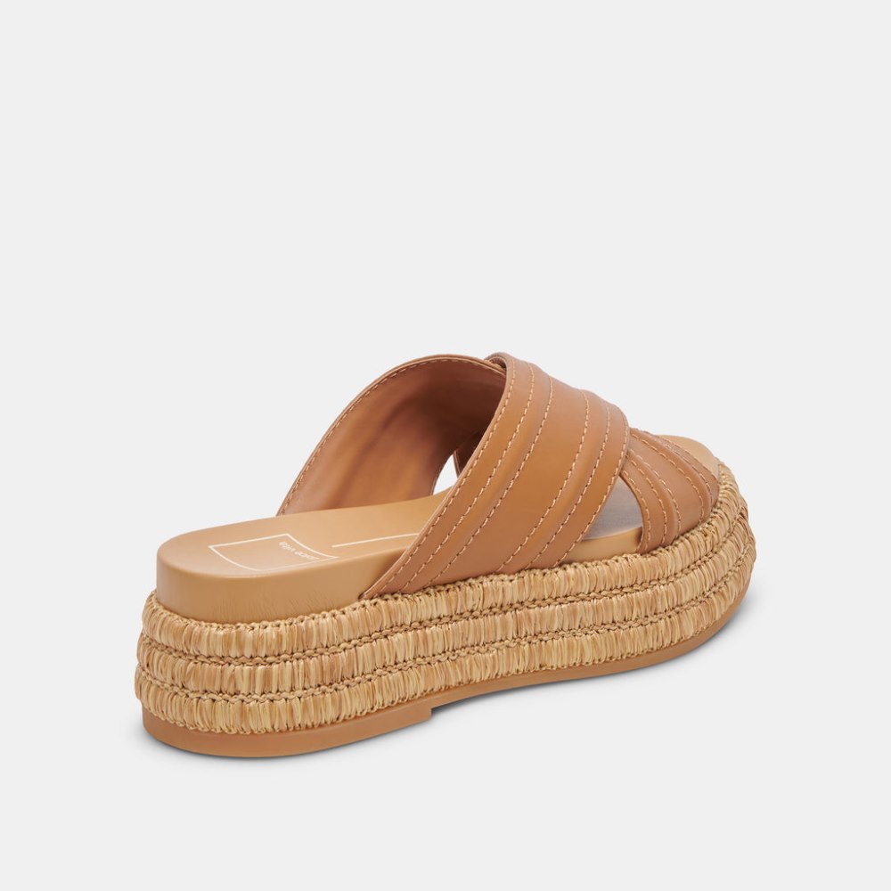 Dolce Vita Weslee Sandals Tan Leather