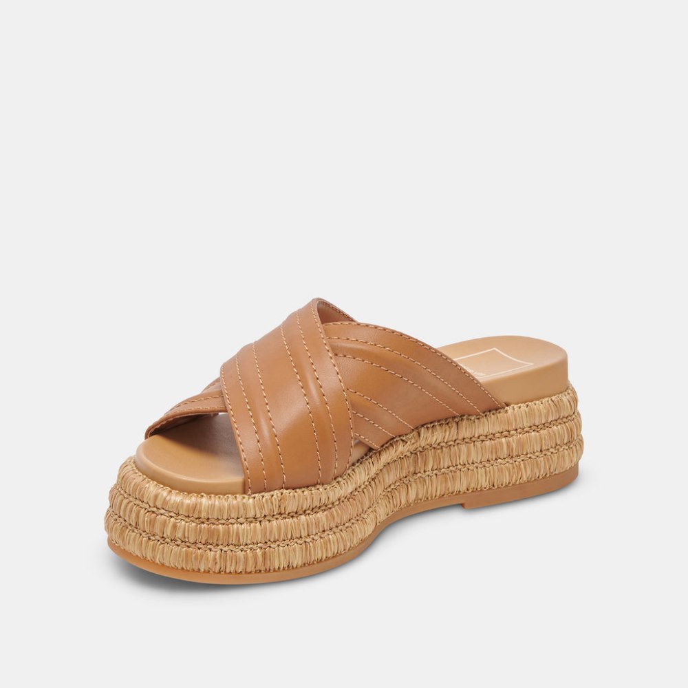 Dolce Vita Weslee Sandals Tan Leather