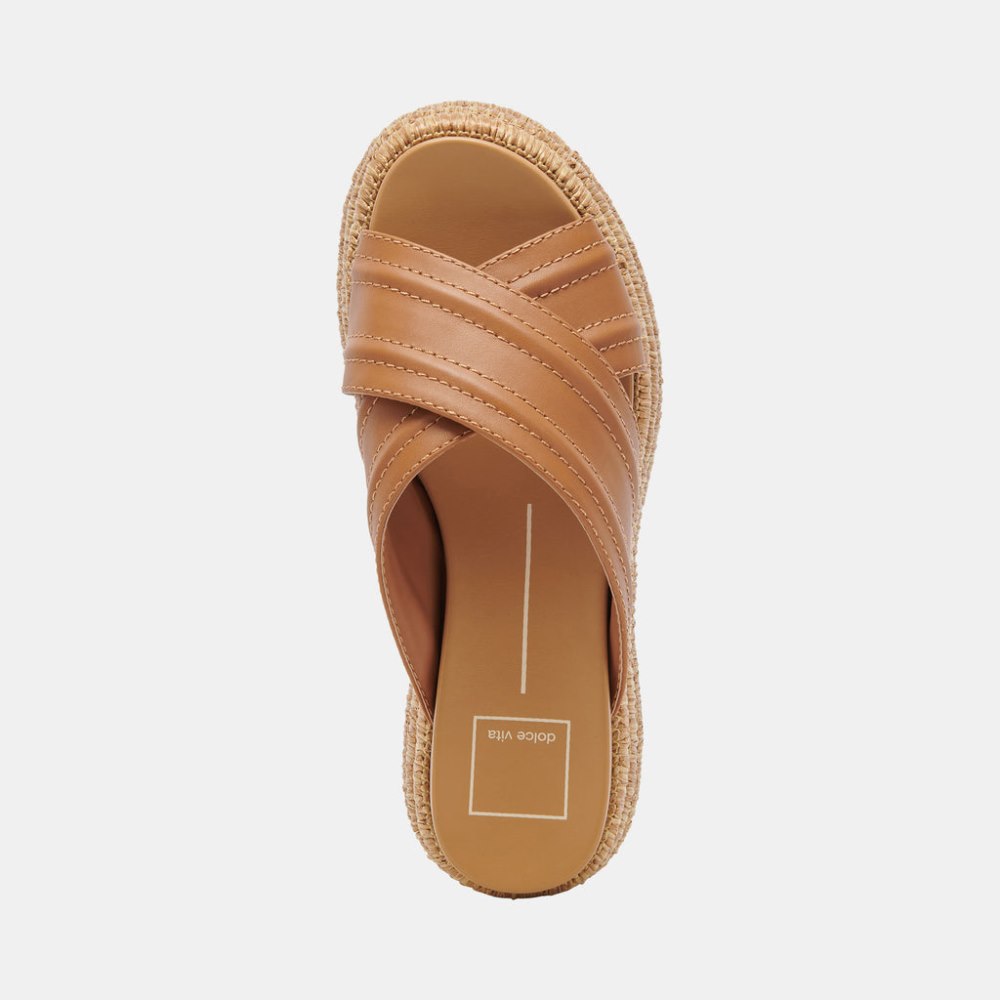 Dolce Vita Weslee Sandals Tan Leather