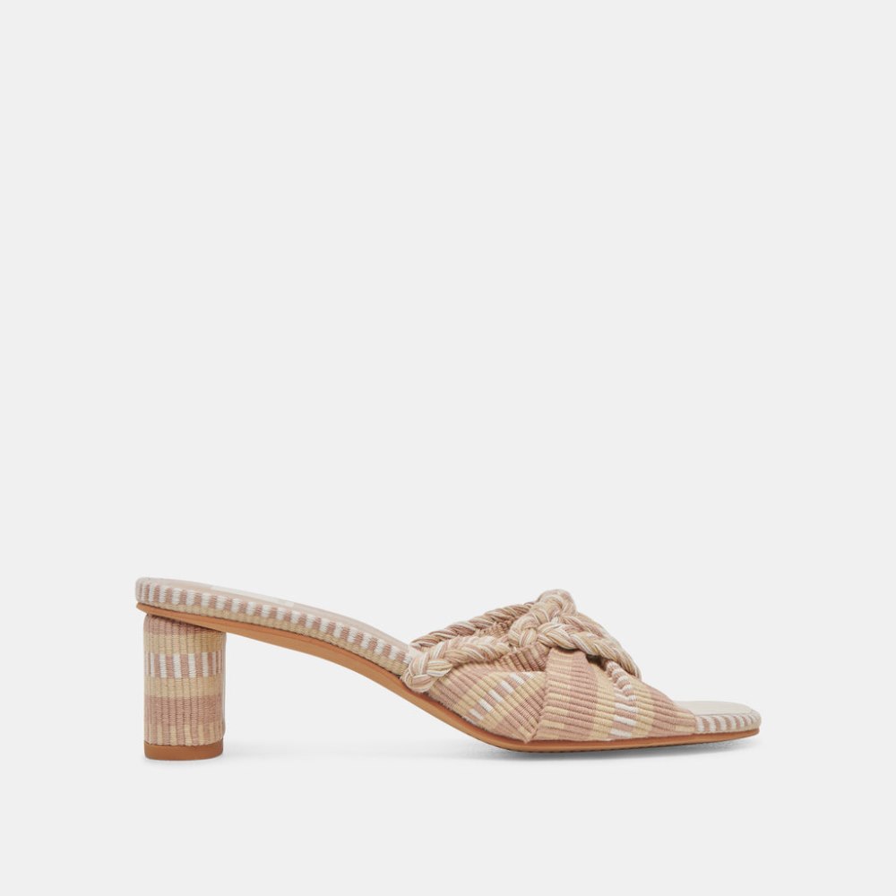 Dolce Vita Dallie Heels Natural Multi Woven