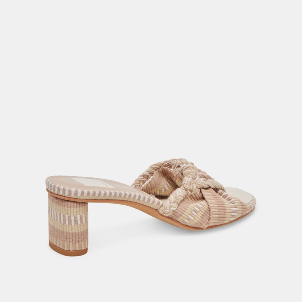 Dolce Vita Dallie Heels Natural Multi Woven