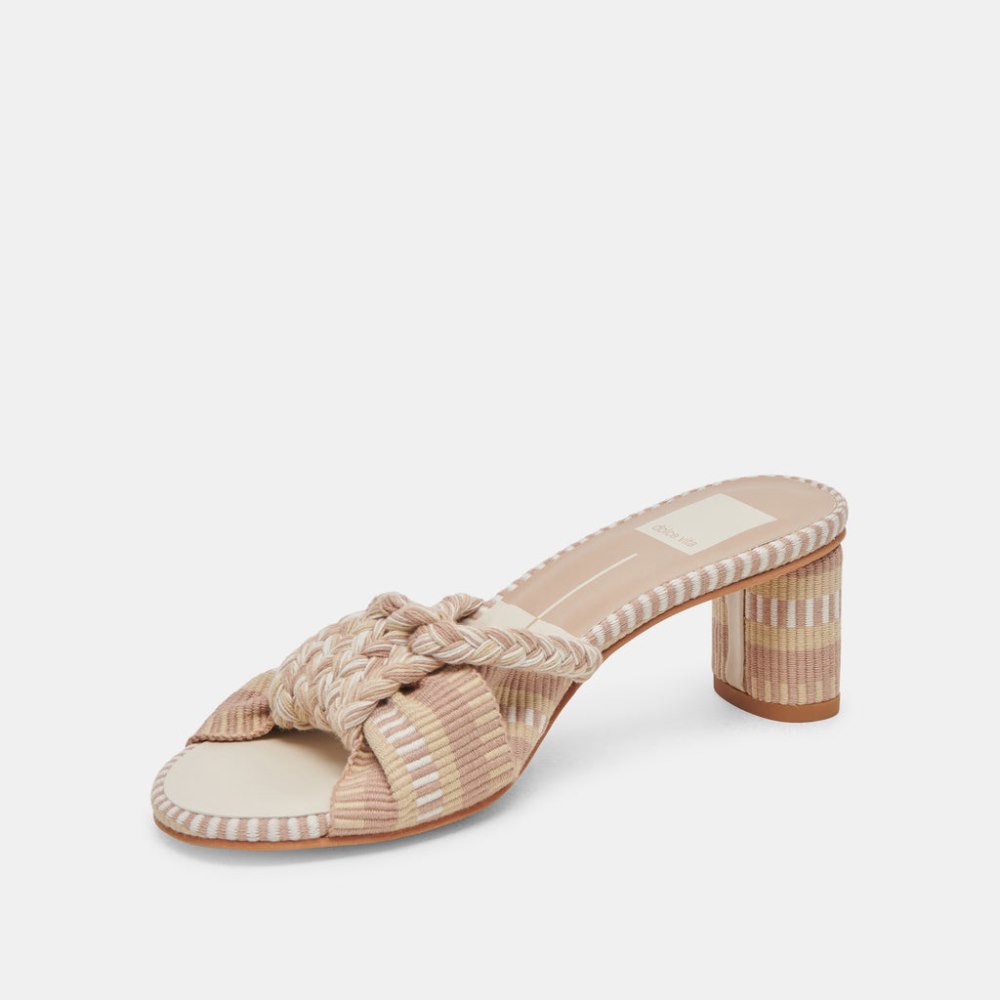 Dolce Vita Dallie Heels Natural Multi Woven