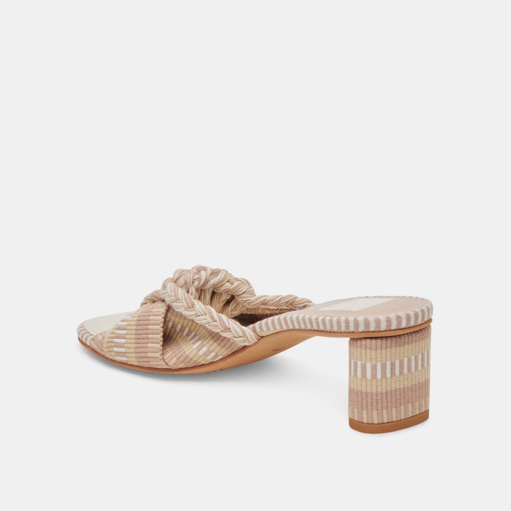 Dolce Vita Dallie Heels Natural Multi Woven