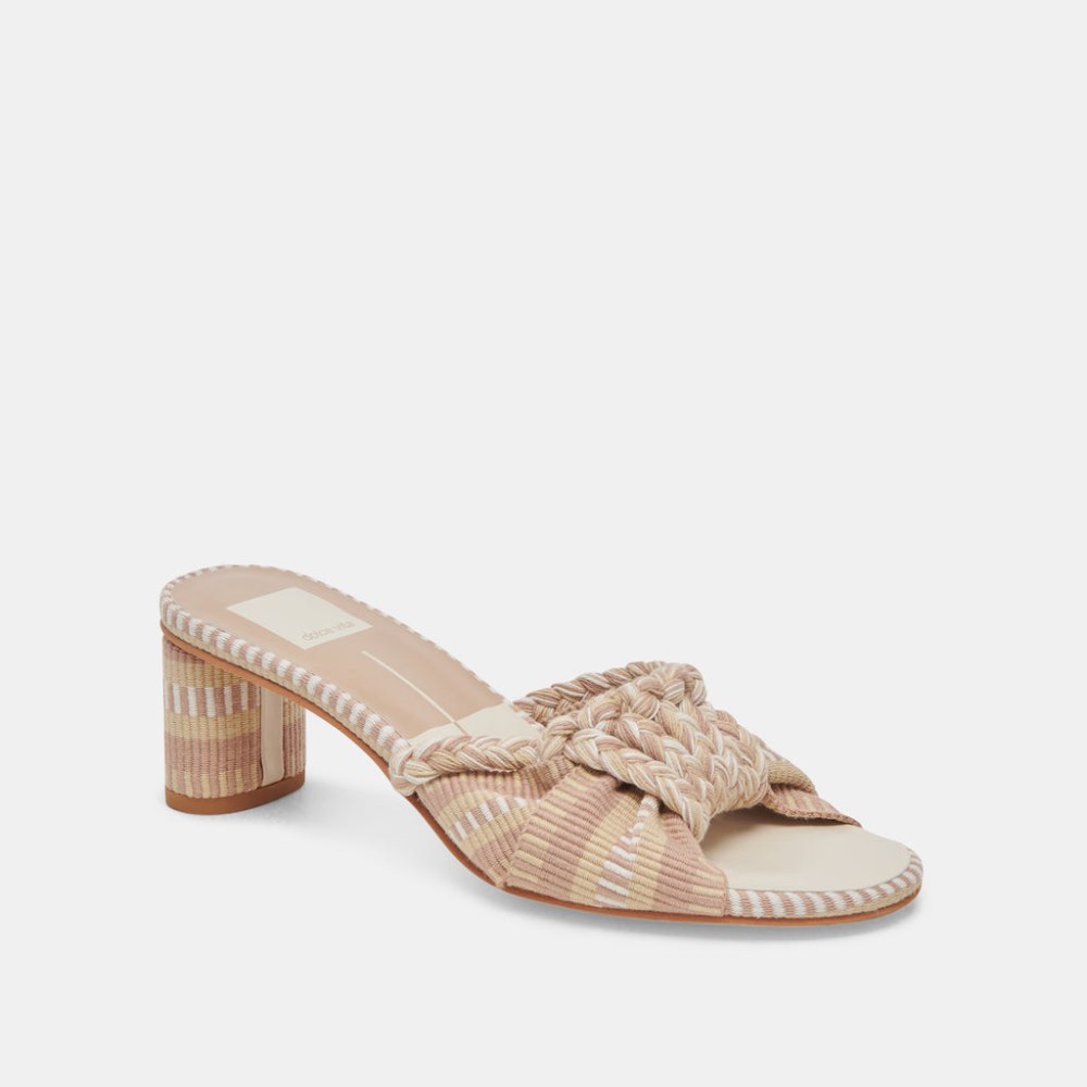 Dolce Vita Dallie Heels Natural Multi Woven
