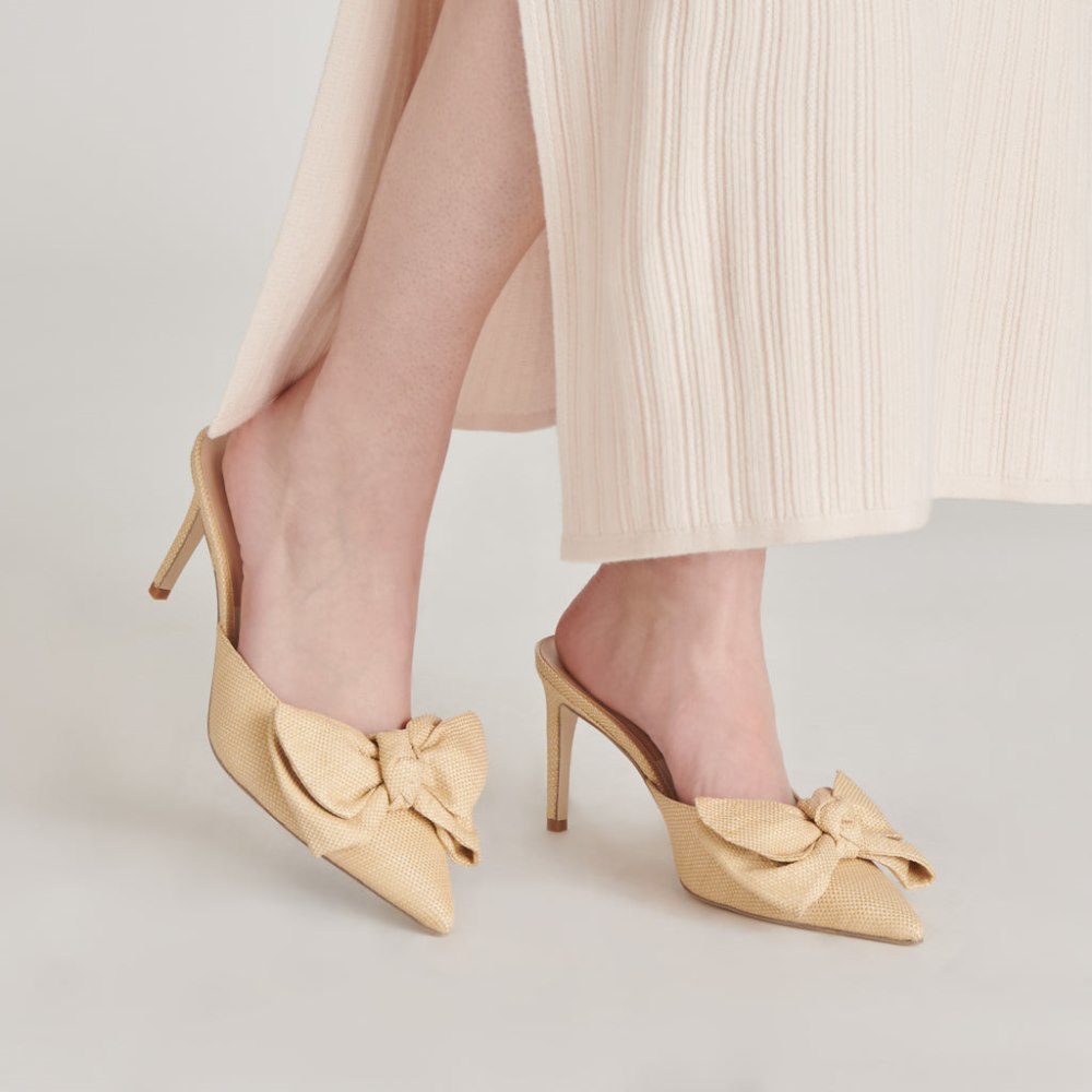 Dolce Vita Kayli Heels Lt Natural Raffia