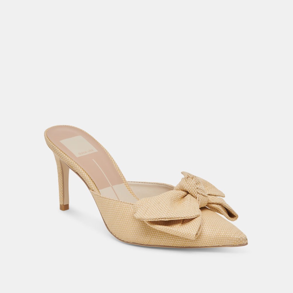 Dolce Vita Kayli Heels Lt Natural Raffia