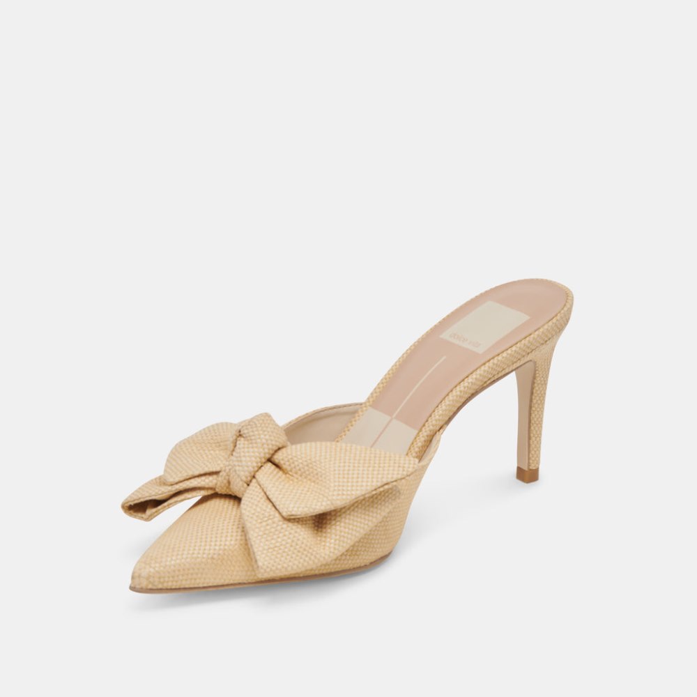 Dolce Vita Kayli Heels Lt Natural Raffia