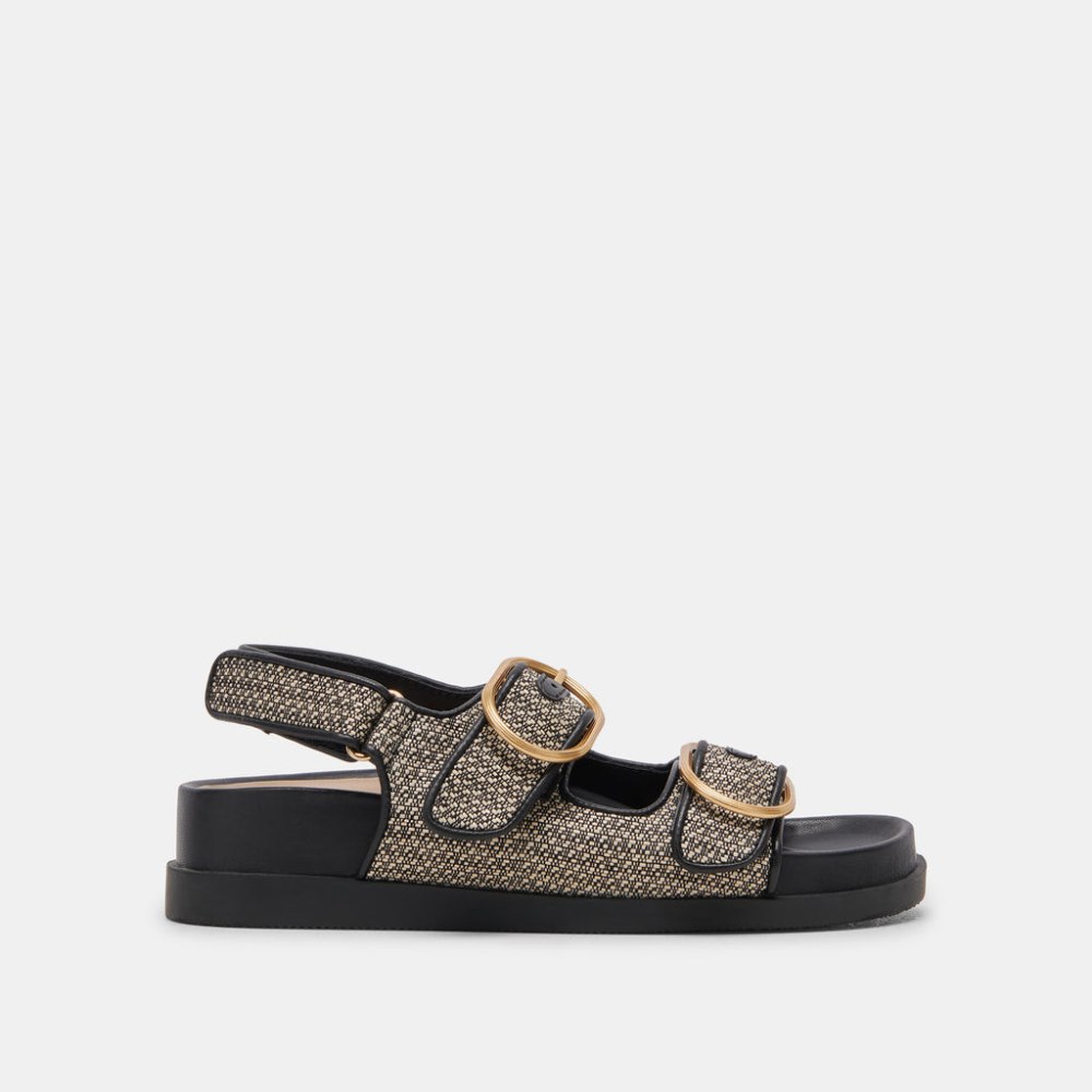 Dolce Vita Starla Sandals Black Multi Woven