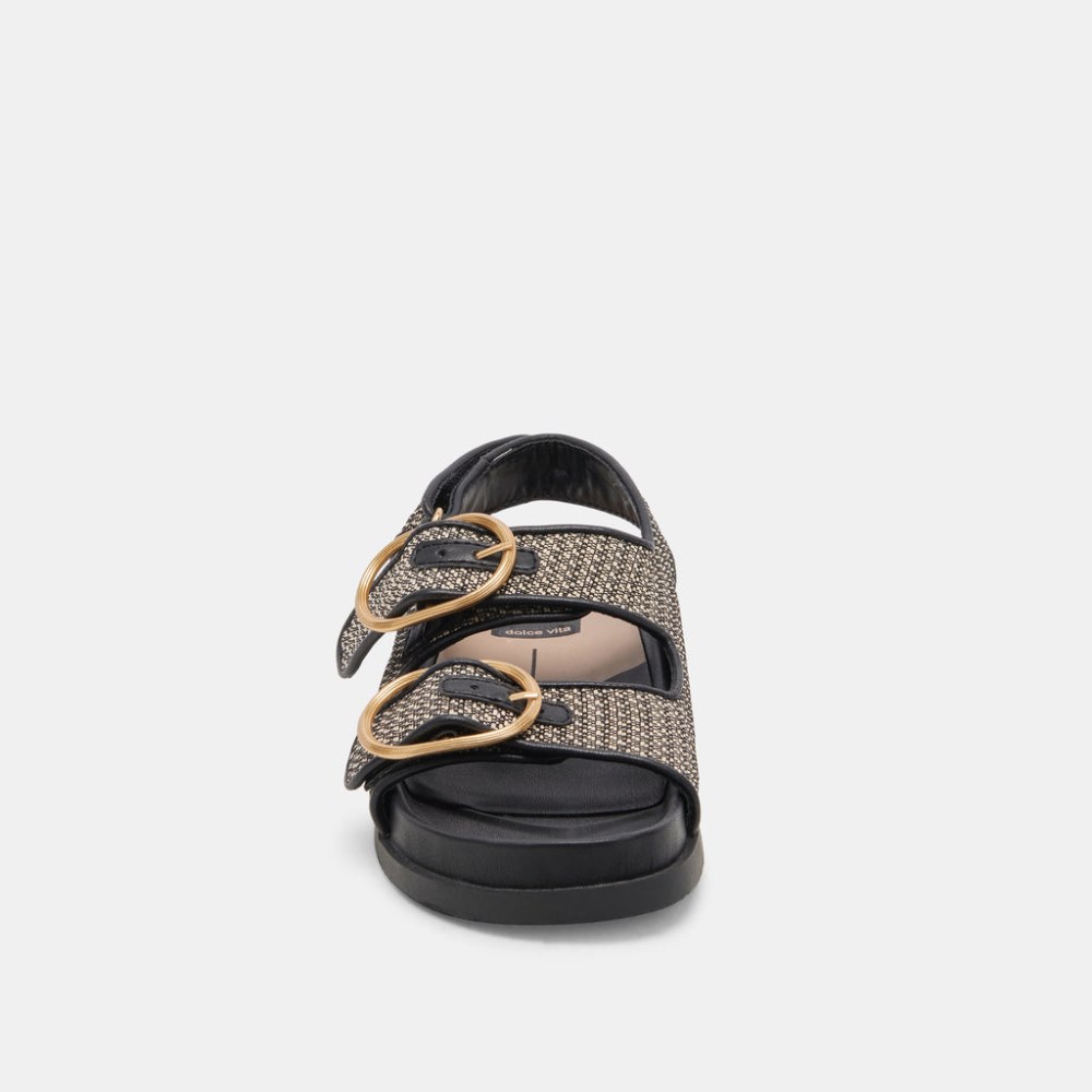 Dolce Vita Starla Sandals Black Multi Woven