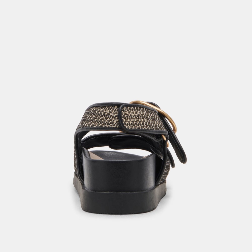 Dolce Vita Starla Sandals Black Multi Woven
