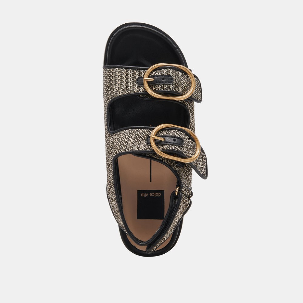 Dolce Vita Starla Sandals Black Multi Woven