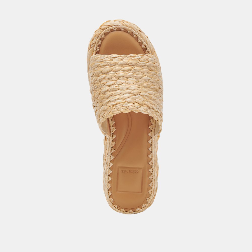Dolce Vita Chavi Sandals Lt Natural Raffia