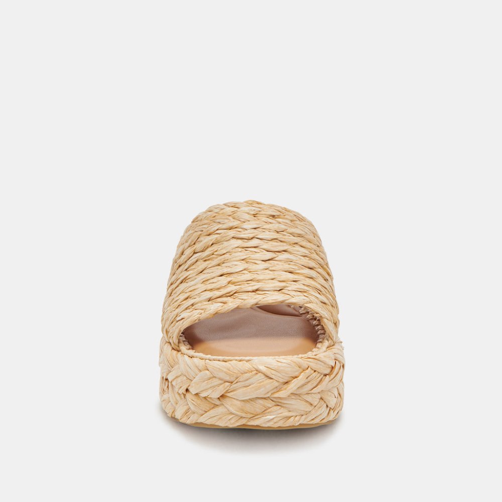 Dolce Vita Chavi Sandals Lt Natural Raffia