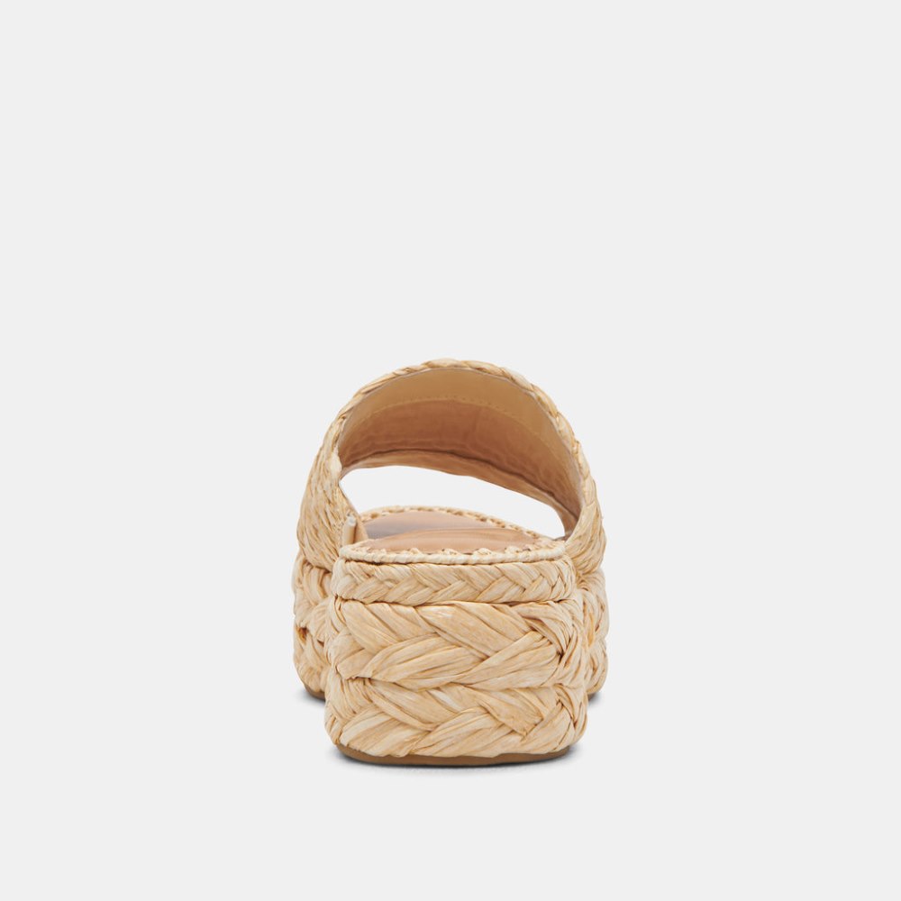 Dolce Vita Chavi Sandals Lt Natural Raffia