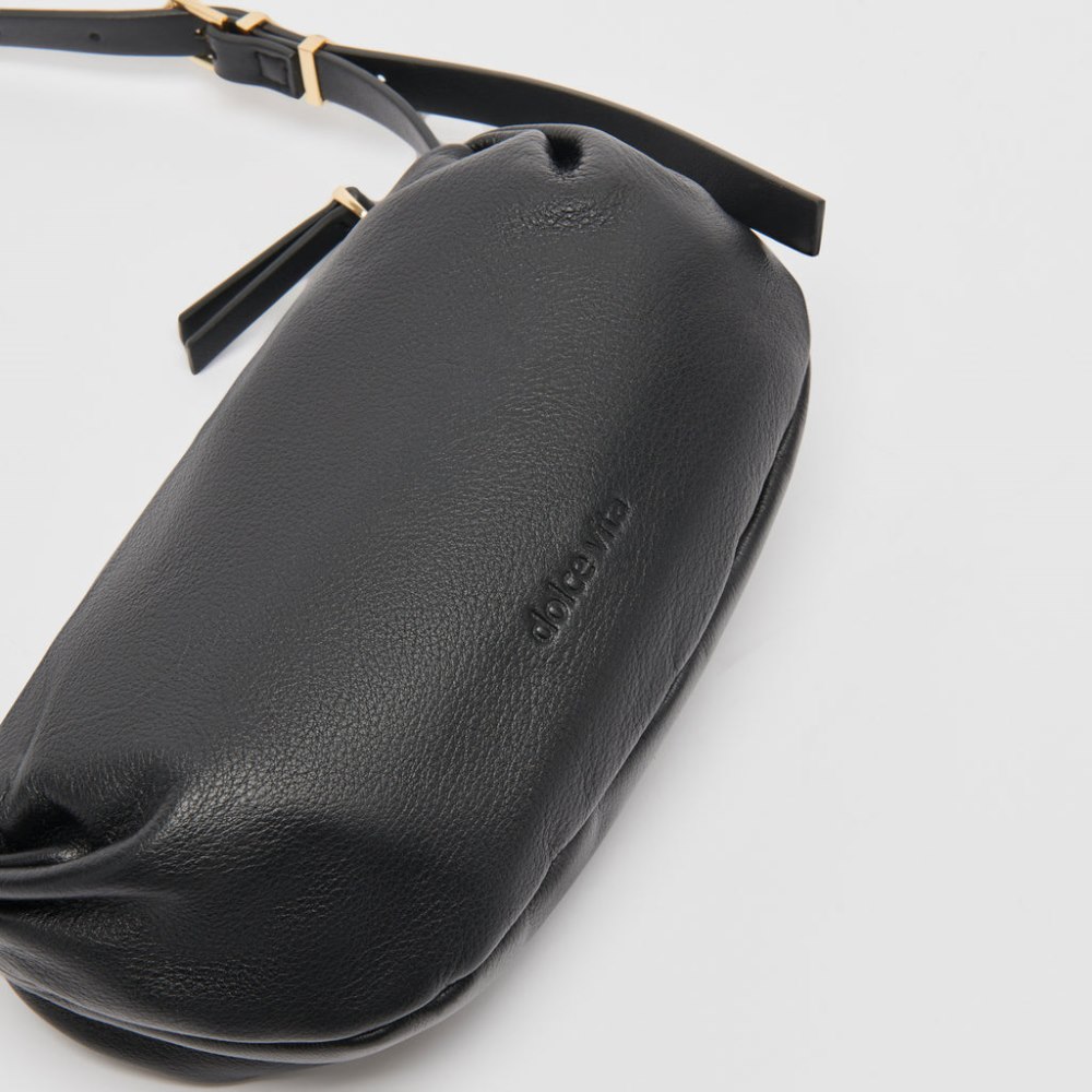 Dolce Vita Livi Shoulder Bag Black Leather
