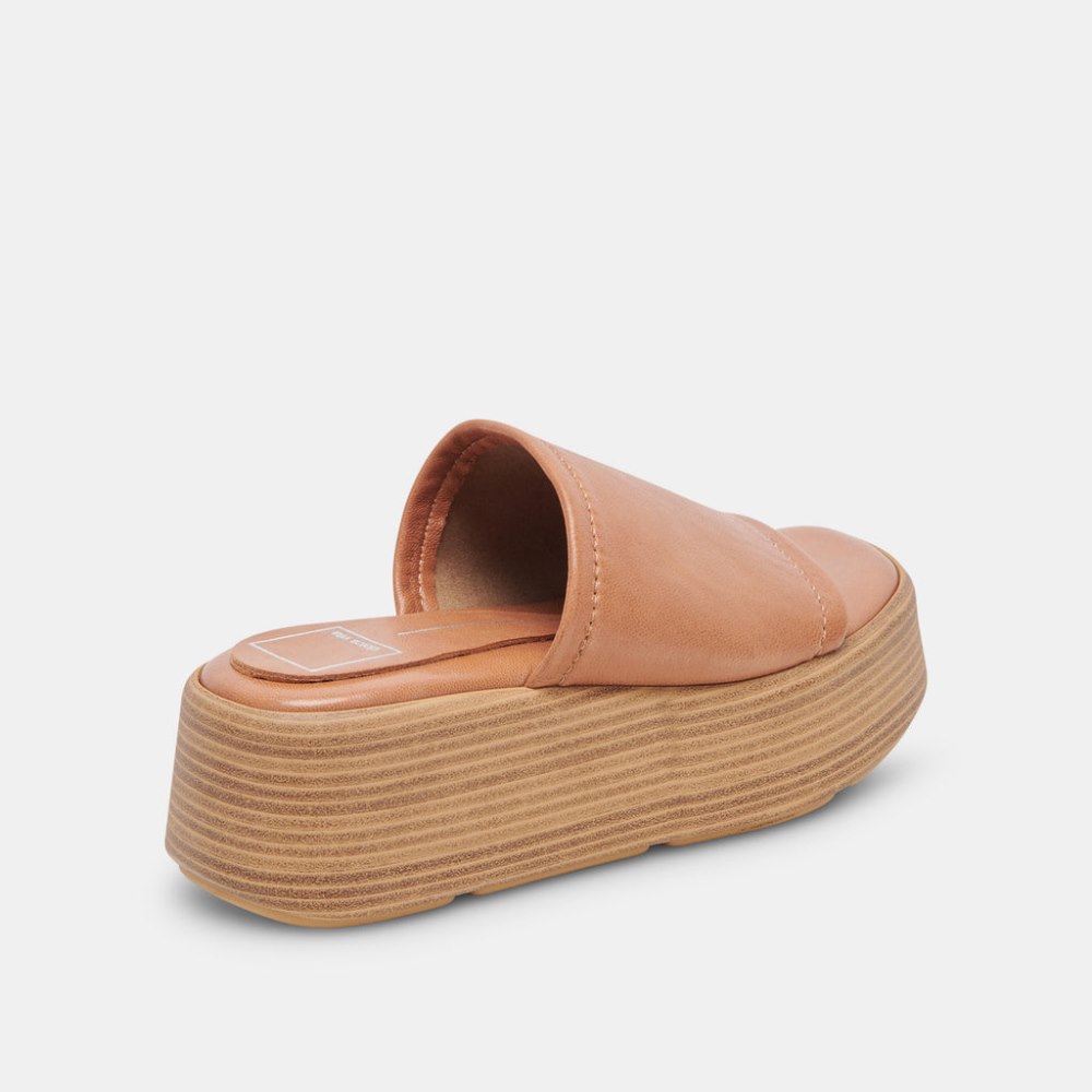Dolce Vita Canal Sandals Tan Leather