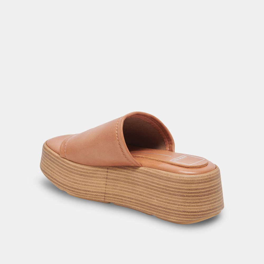 Dolce Vita Canal Sandals Tan Leather