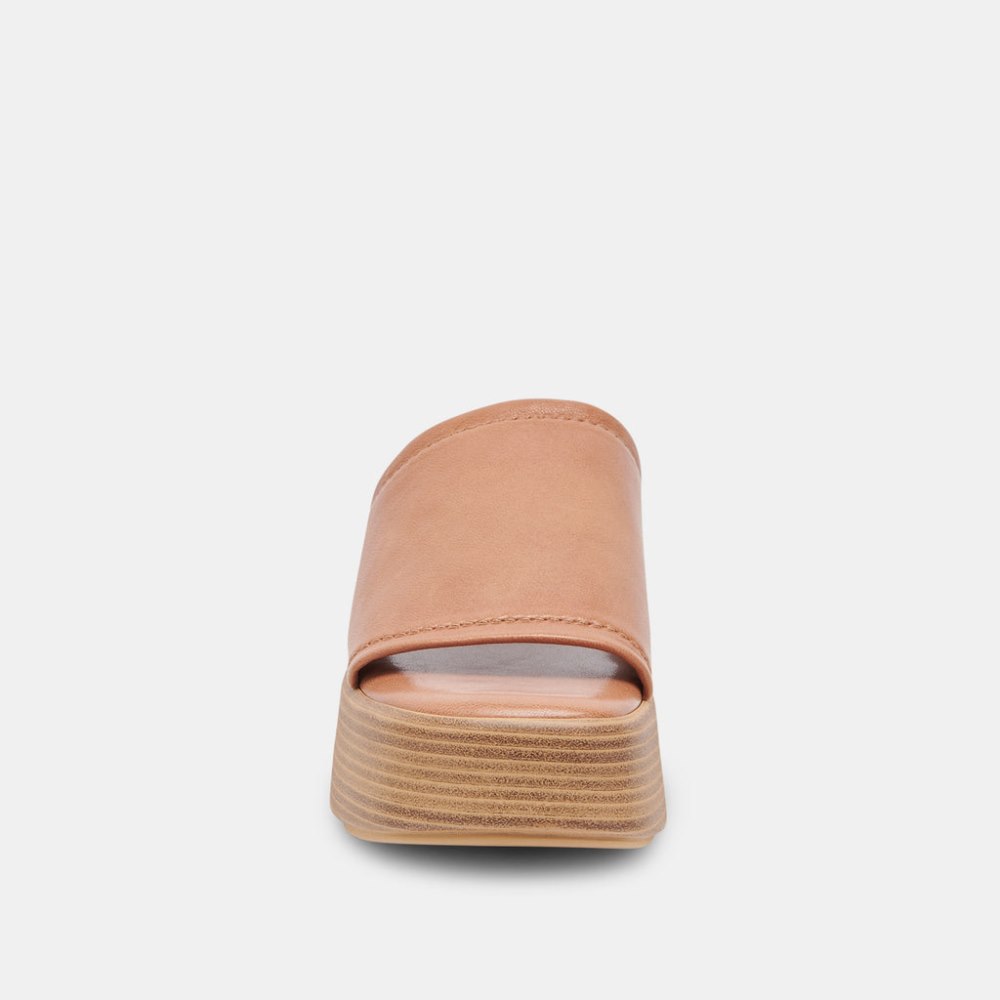 Dolce Vita Canal Sandals Tan Leather