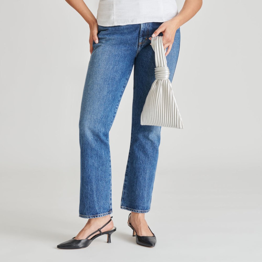 Dolce Vita Carey Handbag Silver Faux Leather