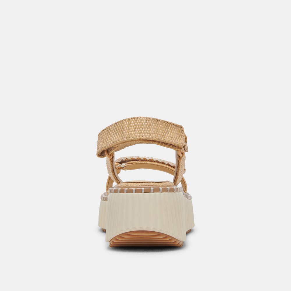 Dolce Vita Debra Sandals Lt Natural Raffia