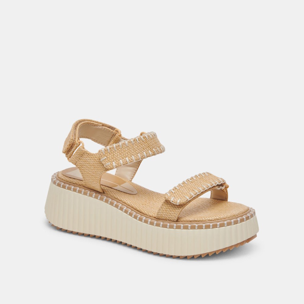 Dolce Vita Debra Sandals Lt Natural Raffia