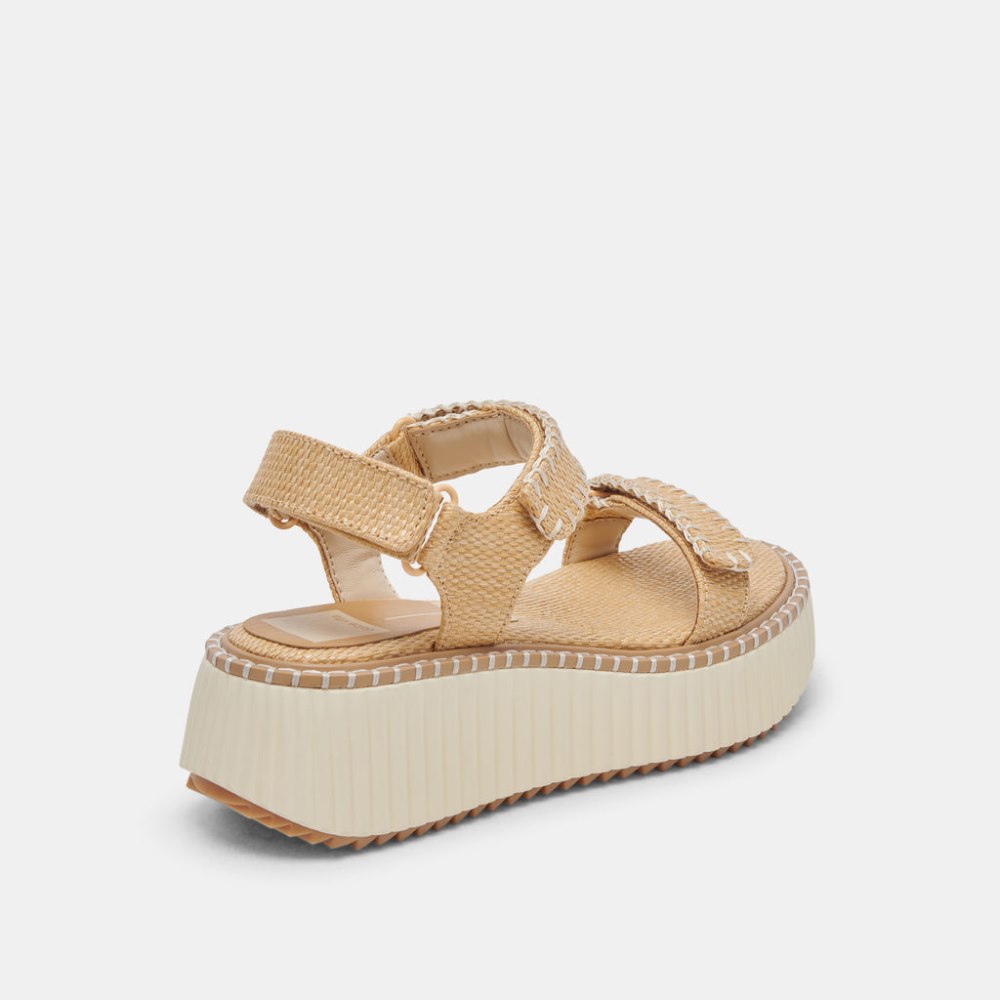 Dolce Vita Debra Sandals Lt Natural Raffia