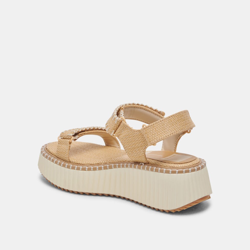Dolce Vita Debra Sandals Lt Natural Raffia