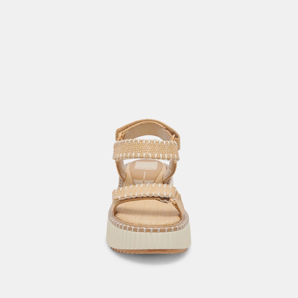 Dolce Vita Debra Sandals Lt Natural Raffia