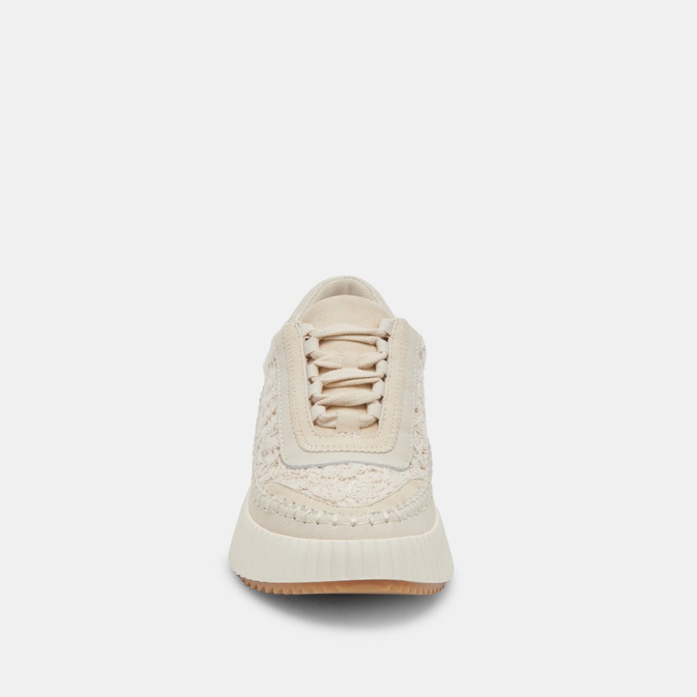 Dolce Vita Dolen Sneakers Ecru Lace