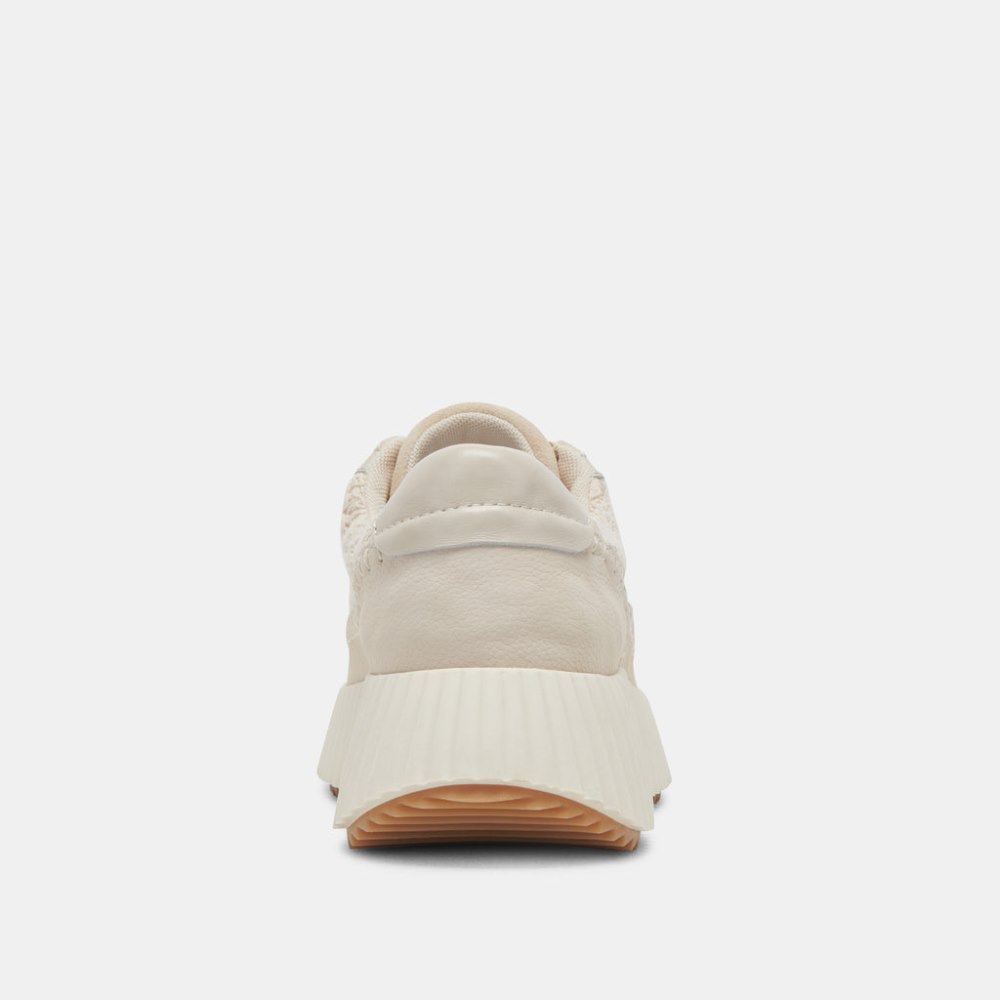 Dolce Vita Dolen Sneakers Ecru Lace