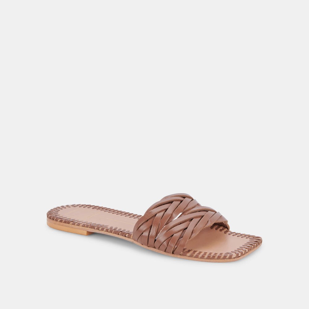 Dolce Vita Avanna Sandals Dk Brown Leather