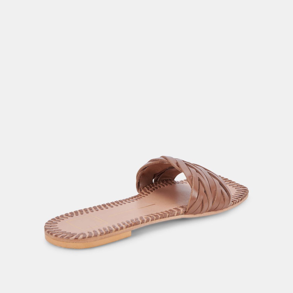 Dolce Vita Avanna Sandals Dk Brown Leather